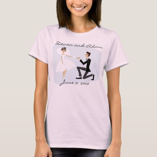 Wedding Souvenir Tee Shirt (Voorkant)