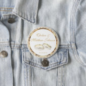 Wedding Souvenirs, cadeaus, spoelen voor gasten Ronde Button 7,6 Cm (In situ)