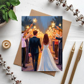 Wedding Sparklers | Marriage Celebration Card