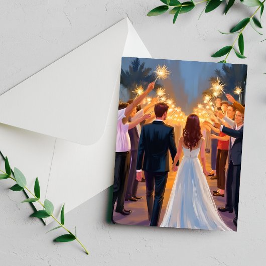 Wedding Sparklers | Marriage Celebration Card