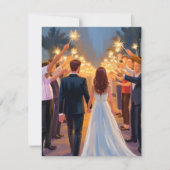 Wedding Sparklers | Marriage Celebration Card (Voorkant)