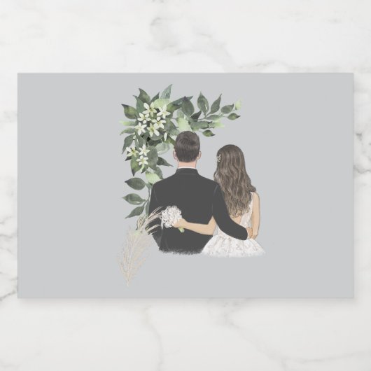 Wedding Sparkling Wijnetiket (Enkel label)