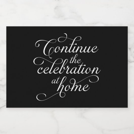 Wedding Sparkling Wijnetiket (Enkel label)