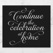 Wedding Sparkling Wijnetiket (Enkel label)