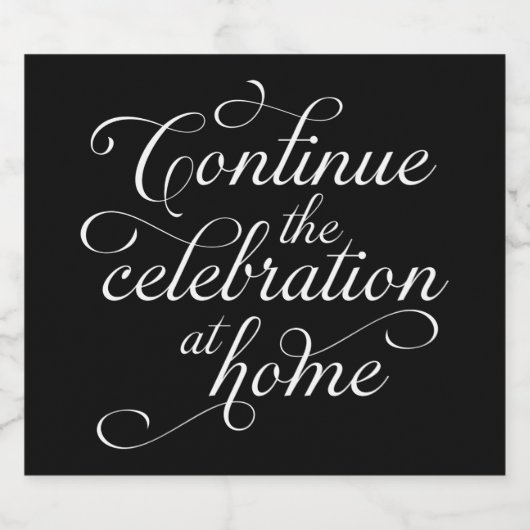 Wedding Sparkling Wijnetiket (Enkel label)