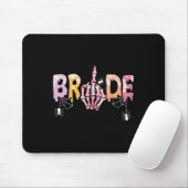 Wedding Spooky Halloween Skeleton Bride Just Marri Muismat (Met muis)
