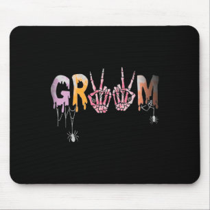 Wedding Spooky Halloween Skeleton Groom Just Marri Muismat