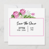 Wedding Square Gatefold Kaart Sjabloon (Achterkant)