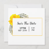 Wedding Square Gatefold Uitnodiging Kaart (Achterkant)