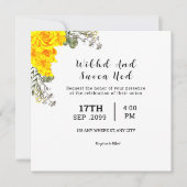 Wedding Square Gatefold Uitnodiging Kaart (Voorkant)