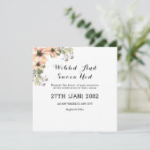 Wedding Square Gatefold Uitnodiging Kaart Design (Staand voorkant)