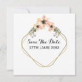 Wedding Square Gatefold Uitnodiging Kaart Design (Achterkant)