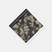 Wedding Standard Napkin-handdoeken van goud en zwa Servet (Hoek)