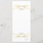 Wedding Stargazer Floral Menu Kaart (Achterkant)