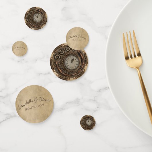 Wedding Steampunk Clock Industrial Confetti (Groep)