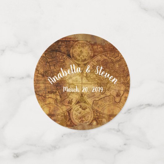 Wedding Steampunk Kaart Industrieel Confetti (Kleine voorkant)