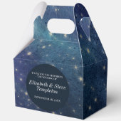 Wedding Sterrennacht Celestial Dank u Navy Bedankdoosjes (Achterkant)