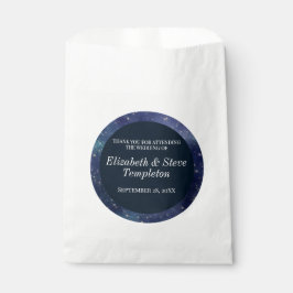 Wedding Sterrennacht Celestial Dank u Navy Bedankzakje