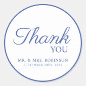 Wedding sticker bedankt. (Voorkant)
