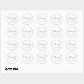 Wedding sticker bedankt. (Vel)