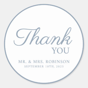 Wedding sticker bedankt.