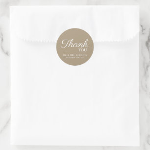 Wedding sticker bedankt.