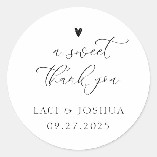 Wedding Sticker Favor (Voorkant)