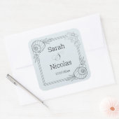 Wedding stickers personalized beachy (Envelop)