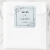 Wedding stickers personalized beachy (Tas)