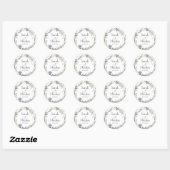 Wedding stickers personalized minimalist (Vel)