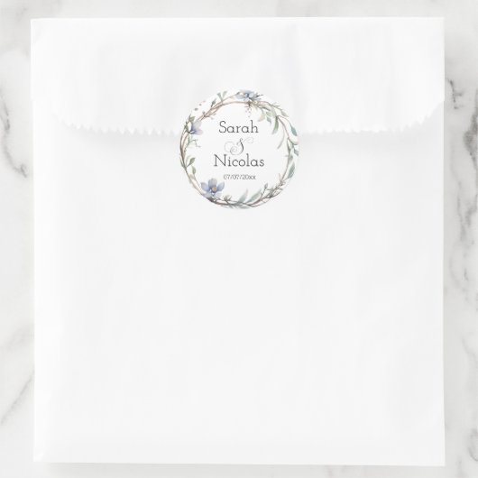 Wedding stickers personalized minimalist (Tas)