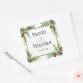 Wedding stickers personalized rustic (Envelop)