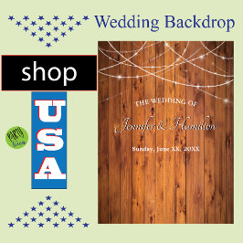 Wedding String Lights Old Barn Wood Rustin Land Hangend Wandkleed