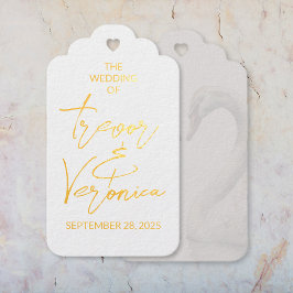 Wedding Swan Back Cadeaulabels