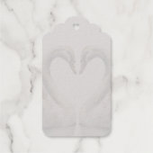 Wedding Swan Back Cadeaulabels (Achterkant)