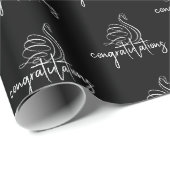 Wedding Swan Gefeliciteerd Cadeaupapier (Rol Hoek)