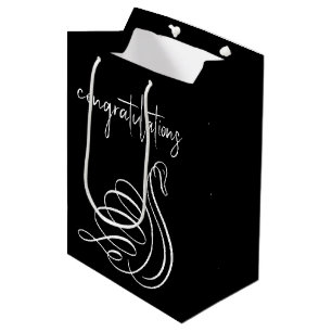 Wedding Swan Gefeliciteerd Medium Cadeauzakje