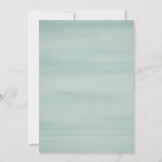 Wedding Swans Elegant Waterverf Uitnodiging (Achterkant)