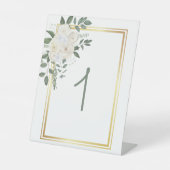 Wedding Table Card Table One Reclamebord Met Voetstuk (Voorkant)