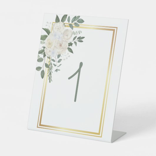 Wedding Table Card Table One Reclamebord Met Voetstuk (Voorkant)