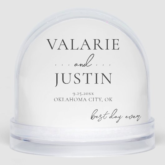 Wedding Table Decor  Sneeuwbol (Voorkant)