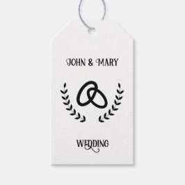 Wedding Tag  announcement  Cadeaulabel