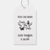 Wedding Tag announcement Cadeaulabel (Achterkant)