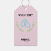 Wedding Tag  announcement  Cadeaulabel (Voorkant)