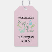 Wedding Tag  announcement  Cadeaulabel (Achterkant)