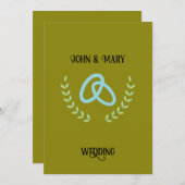 Wedding Tag  announcement  Kaart (Voorkant / Achterkant)