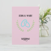 Wedding Tag announcement Kaart (Staand voorkant)