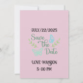 Wedding Tag announcement Kaart (Achterkant)