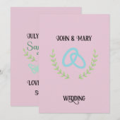 Wedding Tag announcement Kaart (Voorkant / Achterkant)