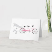 Wedding Tandem Bike Kaart (Voorkant)